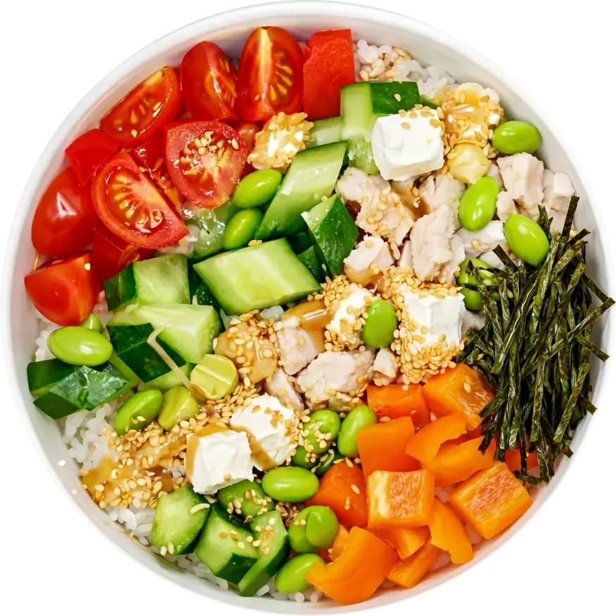 Поке с курицей